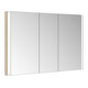Keuco Armoire miroir 3 portes Somaris 120x71x11,5 cm, BL, H, décor œuf-2