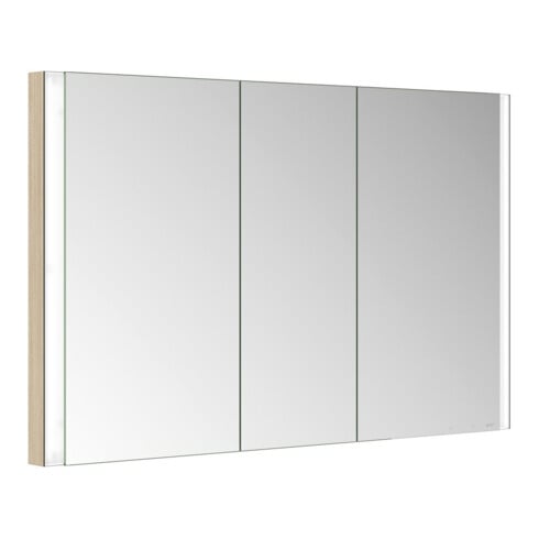 Keuco Armoire miroir 3 portes Somaris 120x71x11,5 cm, BL, H, décor œuf