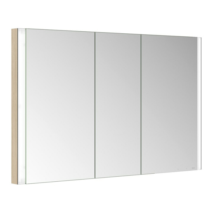 Keuco Armoire miroir 3 portes Somaris 120x71x11,5 cm, BL, H, décor œuf