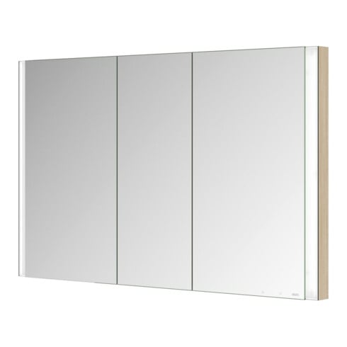 Keuco Armoire miroir 3 portes Somaris 120x71x11,5 cm, BL, H, décor œuf