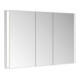Keuco Armoire miroir 3 portes Somaris 120x71x11,5 cm, encastrable murale, miroir-1