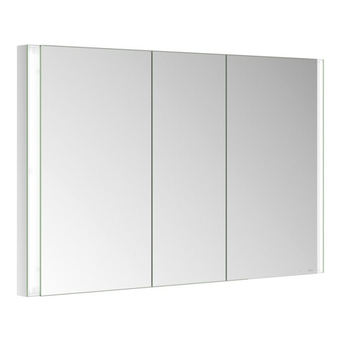 Keuco Armoire miroir 3 portes Somaris 120x71x11,5 cm, encastrable murale, miroir