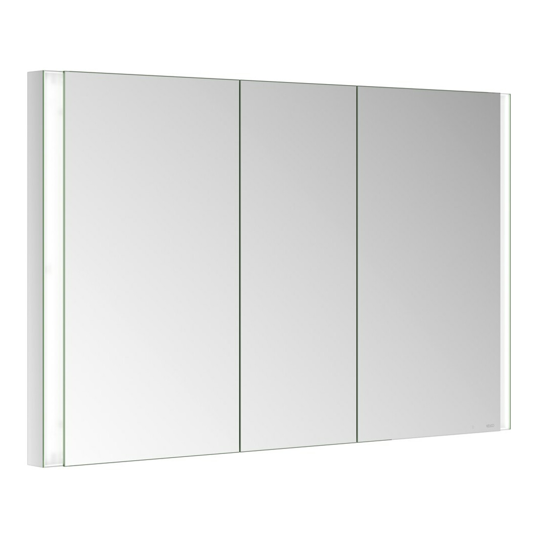 Keuco Armoire miroir 3 portes Somaris 120x71x11,5 cm, encastrable murale, miroir