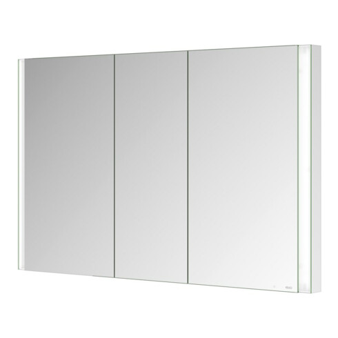 Keuco Armoire miroir 3 portes Somaris 120x71x11,5 cm, encastrable murale, miroir