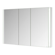 Keuco Armoire miroir 3 portes Somaris 120x71x11,5 cm, encastrable murale, miroir-4