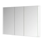 Keuco Armoire miroir 3 portes Somaris 120x71x11,5 cm, encastré mural, blanc mat-2