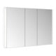 Keuco Armoire miroir 3 portes Somaris 120x71x11,5 cm, encastré mural, blanc mat-4