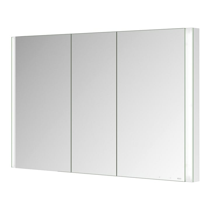 Keuco Armoire miroir 3 portes Somaris 120x71x11,5cm, BL, Chauffage miroir, satiné