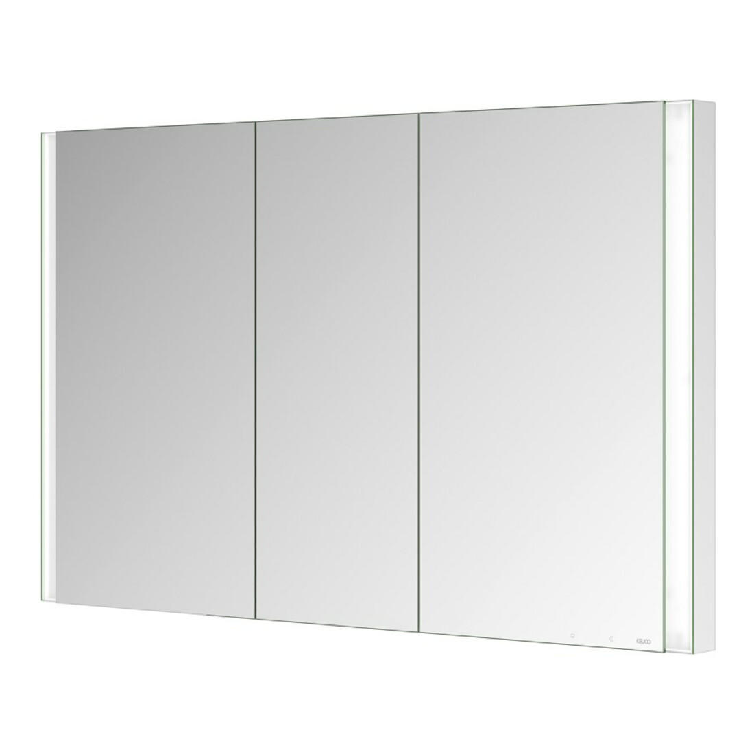 Keuco Armoire miroir 3 portes Somaris 120x71x11,5cm, BL, Chauffage miroir, satiné