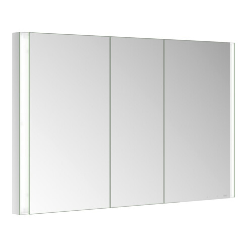 Keuco Armoire miroir 3 portes Somaris 120x71x11,5cm, BL, Chauffage miroir, satiné