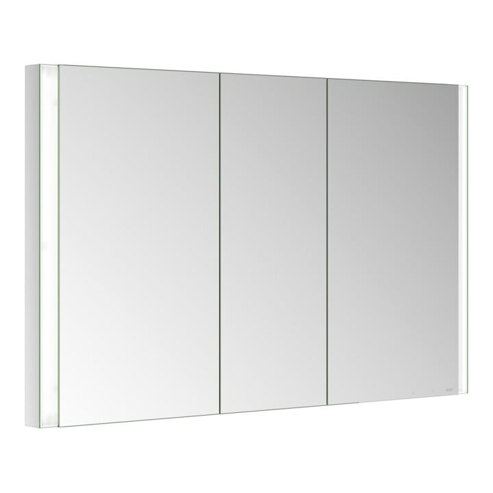 Keuco Armoire miroir 3 portes Somaris 120x71x11,5cm, BL, Chauffage miroir, satiné