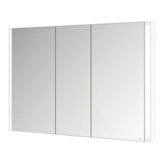 Keuco Armoire miroir 3 portes Somaris 120x71x11,5cm, BL, miroir chauffant, blanc mat