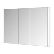 Keuco Armoire miroir 3 portes Somaris 120x71x11,5cm, BL, miroir chauffant, blanc mat