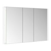 Keuco Armoire miroir 3 portes Somaris 120x71x11,5cm, BL, miroir chauffant, blanc mat-4