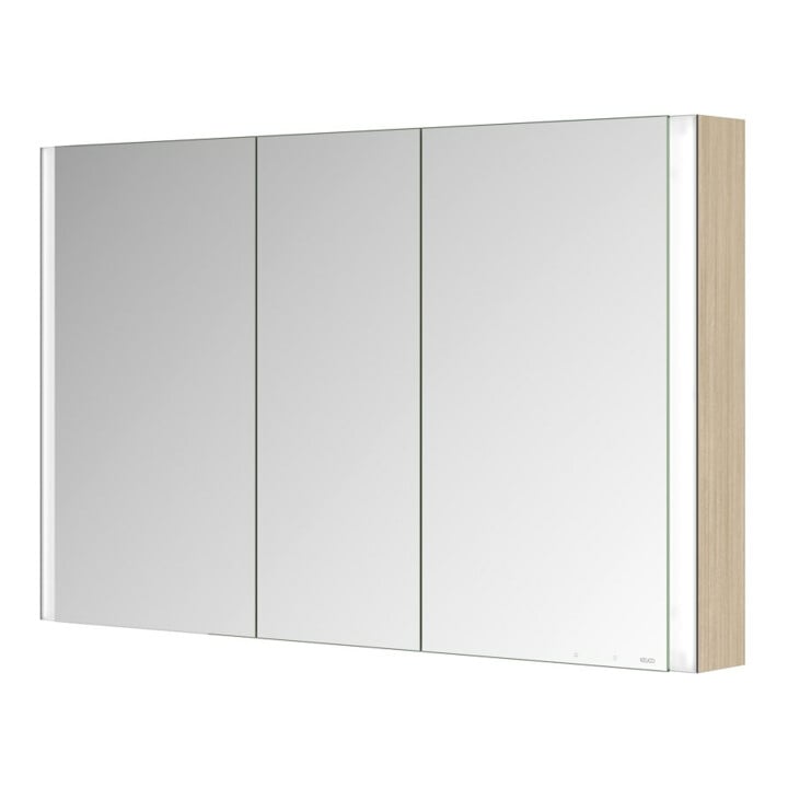 Keuco Armoire miroir 3 portes Somaris 120x71x12,7 cm, WV, Hz, Ei he Dek.