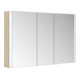Keuco Armoire miroir 3 portes Somaris 120x71x12,7cm, applique, décor chêne clair-4