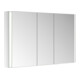 Keuco Armoire miroir 3 portes Somaris 120x71x12,7cm, applique murale, miroir intégral-4