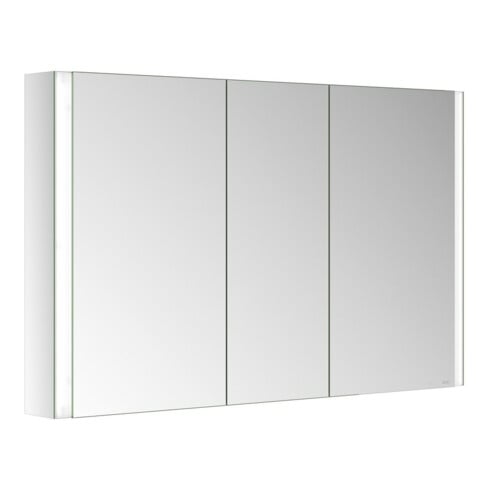 Keuco Armoire miroir 3 portes Somaris 120x71x12,7cm, applique murale, miroir intégral