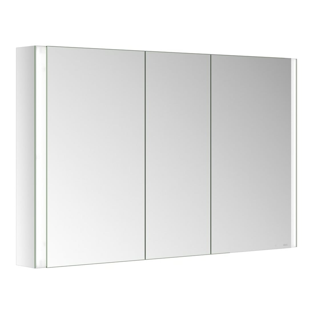 Keuco Armoire miroir 3 portes Somaris 120x71x12,7cm, applique murale, miroir intégral