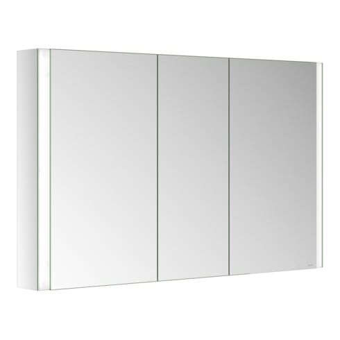 Keuco Armoire miroir 3 portes Somaris 120x71x12,7cm, applique murale, miroir intégral