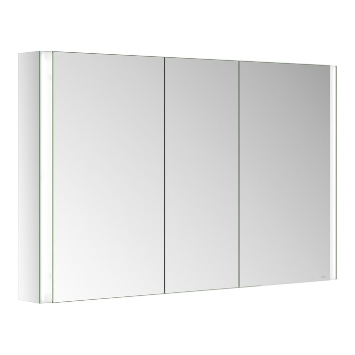 Keuco Armoire miroir 3 portes Somaris 120x71x12,7cm, applique murale, miroir intégral