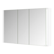 Keuco Armoire miroir 3 portes Somaris 120x71x12,7cm, WV, Éclairage miroir, blanc mat-2