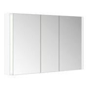Keuco Armoire miroir 3 portes Somaris 120x71x12,7cm, WV, Éclairage miroir, blanc mat-4