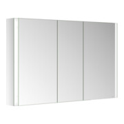 Keuco Armoire miroir 3 portes Somaris 120x71x12,7cm, WV, éclairage miroir, fumé-4