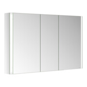 Keuco Armoire miroir 3 portes Somaris 120x71x12,7cm, WV, éclairage miroir, fumé-5