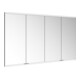Keuco Armoire miroir Royal Modular 2.0 1700x900x160mm, sans prise, blanc, 4 portes-1