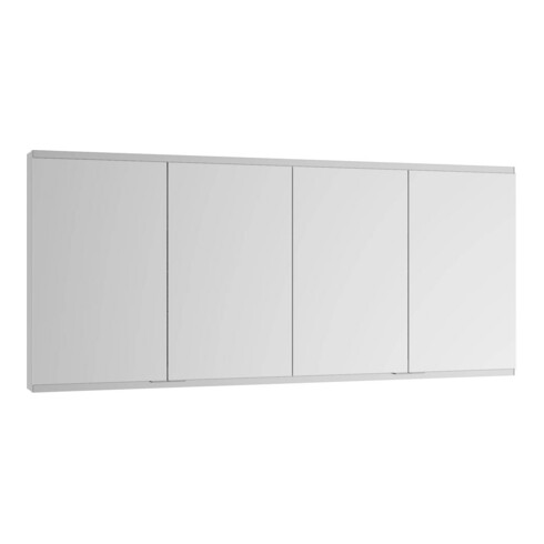 Keuco Armoire miroir Royal Modular 2.0 2100x700x160mm, 4 prises, blanc, 4 portes