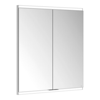 Keuco Armoire miroir Royal Modular 2.0 700x700x160mm, 1 porte SD, 1 Dpl-LS, blanc, 2 tiroirs