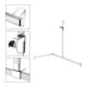 Keuco AXESS AL Barre de douche si-el/vc, 1150/850 mm, avec support mural, droite-5
