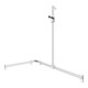 Keuco AXESS AL Barre de douche si-el/vc, 1150/850 mm, avec support mural, droite