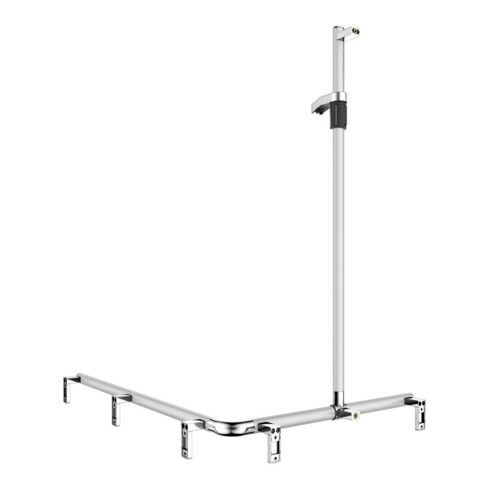 Keuco AXESS AL Barre de douche si-el/vc, 1150/850mm, avec support mural, version gauche