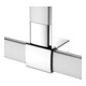 Keuco AXESS AL Barre de douche si-el/vc, 1150/850mm, avec support mural, version gauche