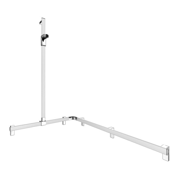 Keuco AXESS AL Barre de douche si-el/vc, 1150/850mm, avec support mural, version gauche