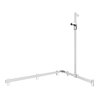 Keuco AXESS AL poignée de douche si-el/vc, 850/1150mm, avec support mural, droite