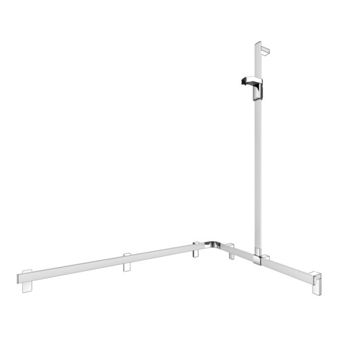 Keuco AXESS AL poignée de douche si-el/vc, 850/1150mm, avec support mural, droite