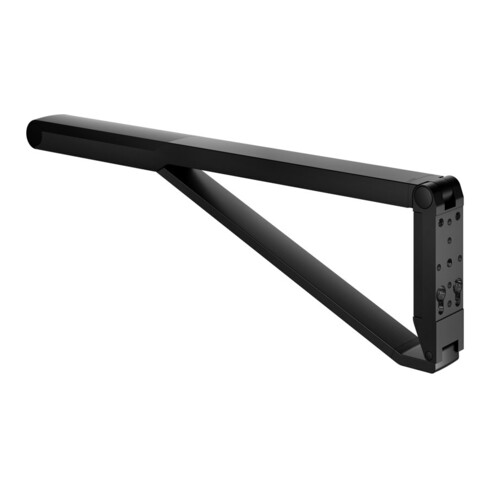Keuco AXESS Barre d'appui rabattable WC noir mat/noir, 850 mm