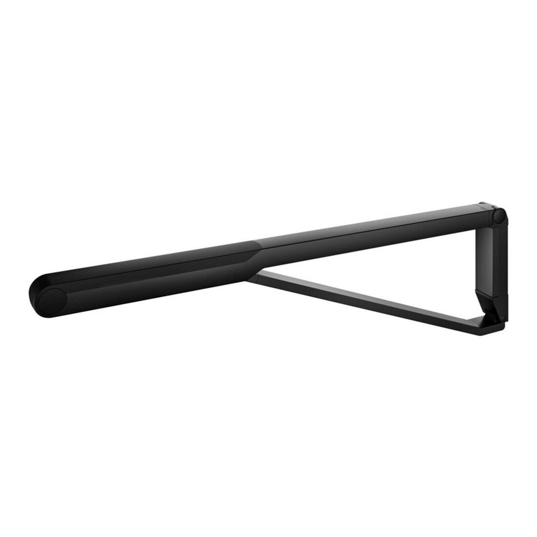 Keuco AXESS Barre d'appui rabattable WC noir mat/noir, 850 mm