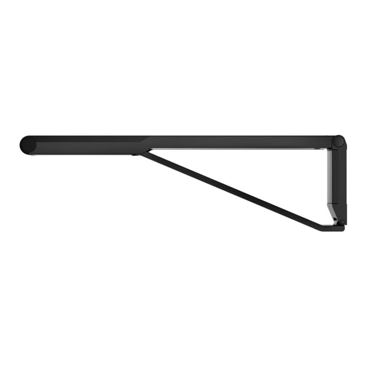 Keuco AXESS Barre d'appui rabattable WC noir mat/noir, 850 mm