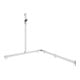 Keuco AXESS Barre de douche AL si-el/vc, 1150/1150mm, avec support, gauche AF