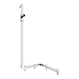 Keuco AXESS Barre de douche AL si-el/vc, 550 mm, avec support, version gauche