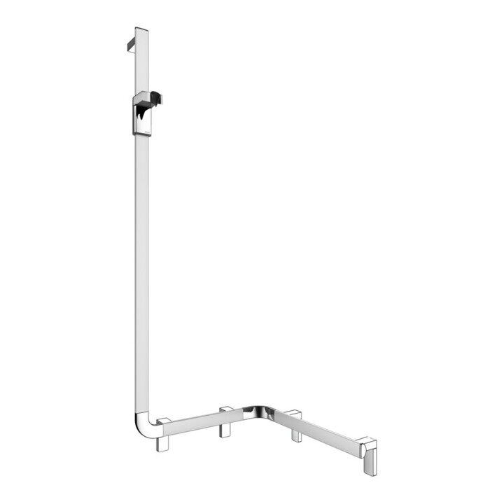 Keuco AXESS Barre de douche AL si-el/vc, 550 mm, avec support, version gauche