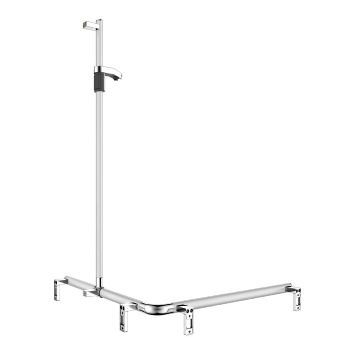 Keuco AXESS Barre de douche AL si-el/vc, 850/850mm, avec support, version droite