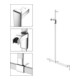Keuco AXESS Barre de douche Aluminium si-élox/vc, 1000 mm, avec barre de douche-5