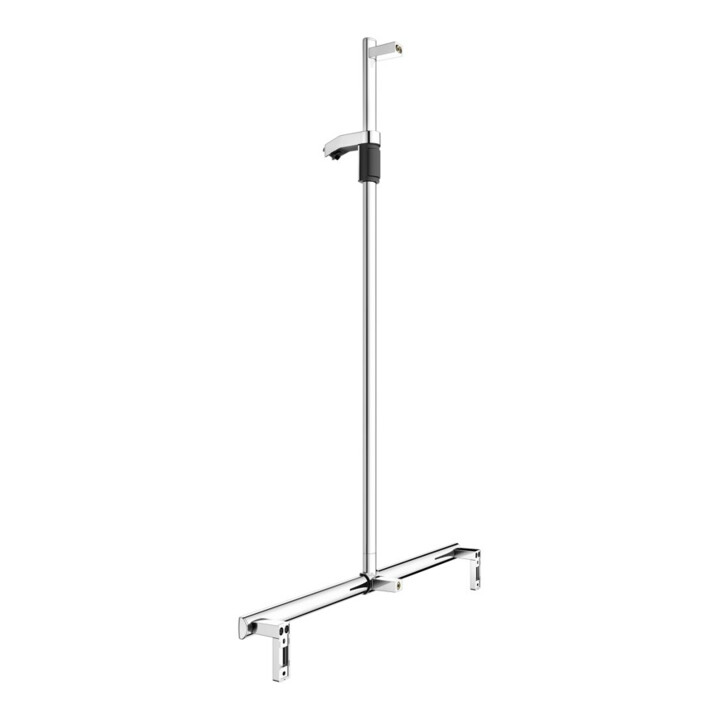 Keuco AXESS barre de douche chromée, 1000 mm, avec support de douche