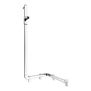 Keuco AXESS Barre de douche chromée, 550 mm, avec barre de douche, version gauche