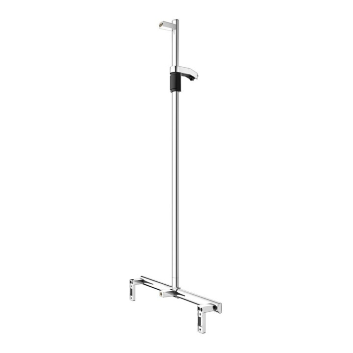 Keuco AXESS Barre de douche chromée, 700 mm, avec barre de douche